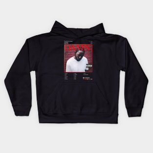 Kendrick Lamar - DAMN. Tracklist Album Kids Hoodie